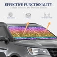 thumbnail image 4 of Easygdp Glitter Rainbow for 2 PCS Foldable Car Sun Shade Front Windshield Sun Protection Cover for Car, SUV, Truck-Small, 4 of 6