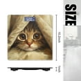 thumbnail image 2 of High Precision Body Weight Scale Smart Bathroom Scales with Large LCD Display(400lbs),Decorative for Bedroom-Cute Cat Peeking Out From Under The Curtain, 2 of 4