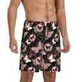 thumbnail image 2 of Easygdp Butterflies1 Men's Short Pajama Pants, Sleep Shorts, Household Pants, Casual Pants with Pockets - XX-Large, 2 of 9
