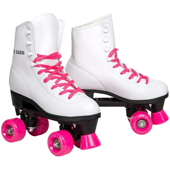 Fantastic Skates with Retro Quad Design for Kids and Adults (Pink, Youth 1)