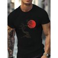 thumbnail image 1 of T-Shirt 1 Pce Imprimé Arbre Zen pour Hommes 100 % Coton Respirant et Léger, 1 of 5