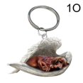 thumbnail image 1 of Hanging Ornament Keychain Cute Sleeping Angel Dog Wing Pendant Dog Gift, 1 of 4