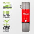 thumbnail image 3 of Allegro MU4500 Champion 6,000 Square Foot Home Central Vacuum System -Electric Powerhead and Hose Package Ideal for Hard Surfaces and Hardwood Floors -Made in Canada, 3 of 5