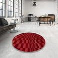 thumbnail image 4 of Ahgly Company Machine Washable Indoor Rectangle Abstract Ferrari Red Area Rugs, 6' x 9', 4 of 7