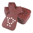 thumbnail image 1 of Unique Bargains 40 Packs 400 Grits 12 Holes Hook & Loop Sandpapers Triangular Sanding Pads Sheets with Extra Tips, 1 of 6
