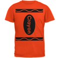 thumbnail image 1 of Halloween Crayon Costume Orange Adult T-Shirt, 1 of 1
