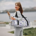 thumbnail image 2 of Ratiio Lavender Flowers Pattern Hand Travel Bag, Weekender Carry On for Women Men, Sports Gym Bag, Workout Duffel Bag, Overnight Shoulder Bag fit 15.6 Inch Laptop, 2 of 6