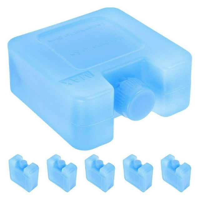6pcs Reusable Ice Packs Air Cooler Fan Portable Cooling Case For Summer Household Freezer Blocks Long Lasting Ice Packs For Camping Coolers