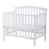 Costway Pine Wood Baby CribToddler Bed Convertible Nursery Infant Newborn Coffee/ White