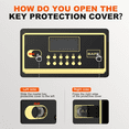 thumbnail image 3 of JEENY FRIDA 2.5 Cuft Safe Box, Digital Keypad Home Security Safe With Fireproof Waterproof Bag & Adjustable Shelf, 3 of 11