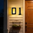 thumbnail image 5 of DVKOVI Solar Lighted House Numbers for Outside Light up LED Address Signs for Houses Backlit Illuminated Exterior A one Size, 5 of 6
