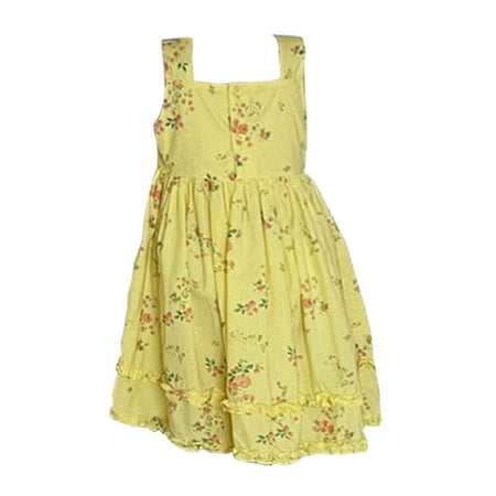 Little Yellow girl floral princess dress | Walmart Canada