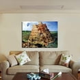 thumbnail image 2 of Pieter Bruegel The Elder Painting The Tower Of Babel By Pieter Brueghel Canvas Art Framed Wall Art, 2 of 7