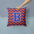 thumbnail image 2 of Monogram Letter Chevron Fabric Decorative Pillow, 2 of 4