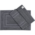 thumbnail image 5 of Weidemans 100% Cotton Bath Mats for Bathroom | 950 GSM Luxury Towel Bath Mat/Rug Set of 2 (Size 20" x 31.5") | Eco-Friendly & Machine Washable Bath Mat Set with a Soft & Absorbent | Dark Grey, 5 of 7