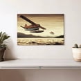 thumbnail image 2 of Elephant Stock Float Planes Wall Art - Horizontal Canvas Wall Art - Living Room Wall Decor - Transportation Canvas - Brown And Black Decor - 12" x 8", 2 of 8