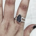 thumbnail image 2 of AAA Natural Tanzanite Ring, Rough Tanzanite Ring, December Birthstone, Twist Double Band, 925 Sterling Silver, Womens Ring, Christmas, Thanksgiving, Handmade, Statement Jewelry, Rough Gemstone Jewelry, 2 of 5