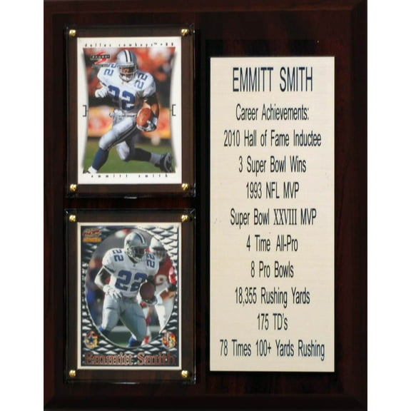 Emmitt Smith Dallas Cowboys 8'' x 10'' Plaque