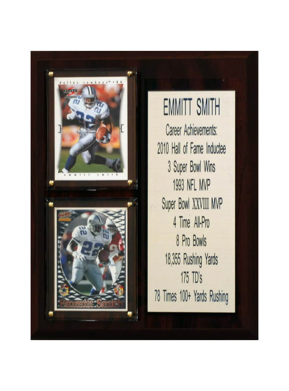 Emmitt Smith Dallas Cowboys 8'' x 10'' Plaque