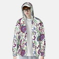 thumbnail image 3 of Picia Fairy Flower Women's Men's UPF 50+ Sun Protection Hoodie Shirt Long Sleeve SPF Fishing Outdoor UV Hiking Lightweight Shirts-Small, 3 of 9