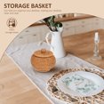 thumbnail image 4 of SHISUYAN 1Pc Creative Rattan Woven Storage Basket with Lid Snacks Sundries Storage Box Organizer, 4 of 8