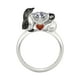 thumbnail image 1 of Anillo ajustable con abertura, circonitas de corte redondo, anillos de boda para mujer, anillos de joyería para mujer, 1 of 7