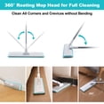 thumbnail image 6 of JOYMOOP 18 Inch Dust Mop for Hardwood Floors, Heavy Duty Industrial Wet Dry Mops with Telescopic Handle, Includes 3 Microfiber Mop Pads, 6 of 9
