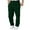 Green, variant on Mens Lined Sweatpants, Wide Straight Leg Joggers, High Waisted, Workout Yoga Pants with Pockets