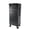 Deep Black, variant on PEXMOR 4 in 1 Rolling Makeup Train Case, Aluminum Lockable Cosmetic Trolley with Removable Wheels, Beauty Storage Organizer