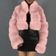 thumbnail image 2 of Abrigo de Piel Sintética Para Mujer Chaqueta Cálida Invierno Sólido Cuello en V Prendas de Abrigo Odeerbi  ODB178546, 2 of 5