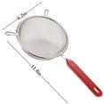 thumbnail image 2 of Coofit Double Fine Mesh Strainer Stainless Steel Wire Sieve Sifter with Plastic Handle, 2 of 10