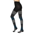 thumbnail image 3 of MeMoi Gradient Stripes Sweater Tights - Womens - Female, Small/Medium, Blue Coral, 3 of 7