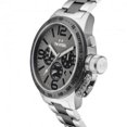 thumbnail image 3 of CB203 Men's Canteen Bracelet Grey Titanium Dial Two Tone Titanium Steel Chrono Watch, 3 of 4