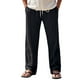 thumbnail image 2 of Pantalones largos para hombre, lisos, informales, con múltiples bolsillos y botones, para exteriores, rectos, para fitness, cargo, poliéster, 2 of 7