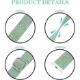 thumbnail image 2 of Stretchy Nylon Bands Compatible with Apple Watch 38mm 40mm 41mm 42mm 44mm 45mm,Adjustable Elastic Sport Band Women and Men Wristbands for iWatch Serie, 2 of 4