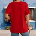 thumbnail image 6 of Craaazy Valentine's T-shirts for Women Love Heart Graphic Round Neck Short Sleeve Tops Gifts, 6 of 6