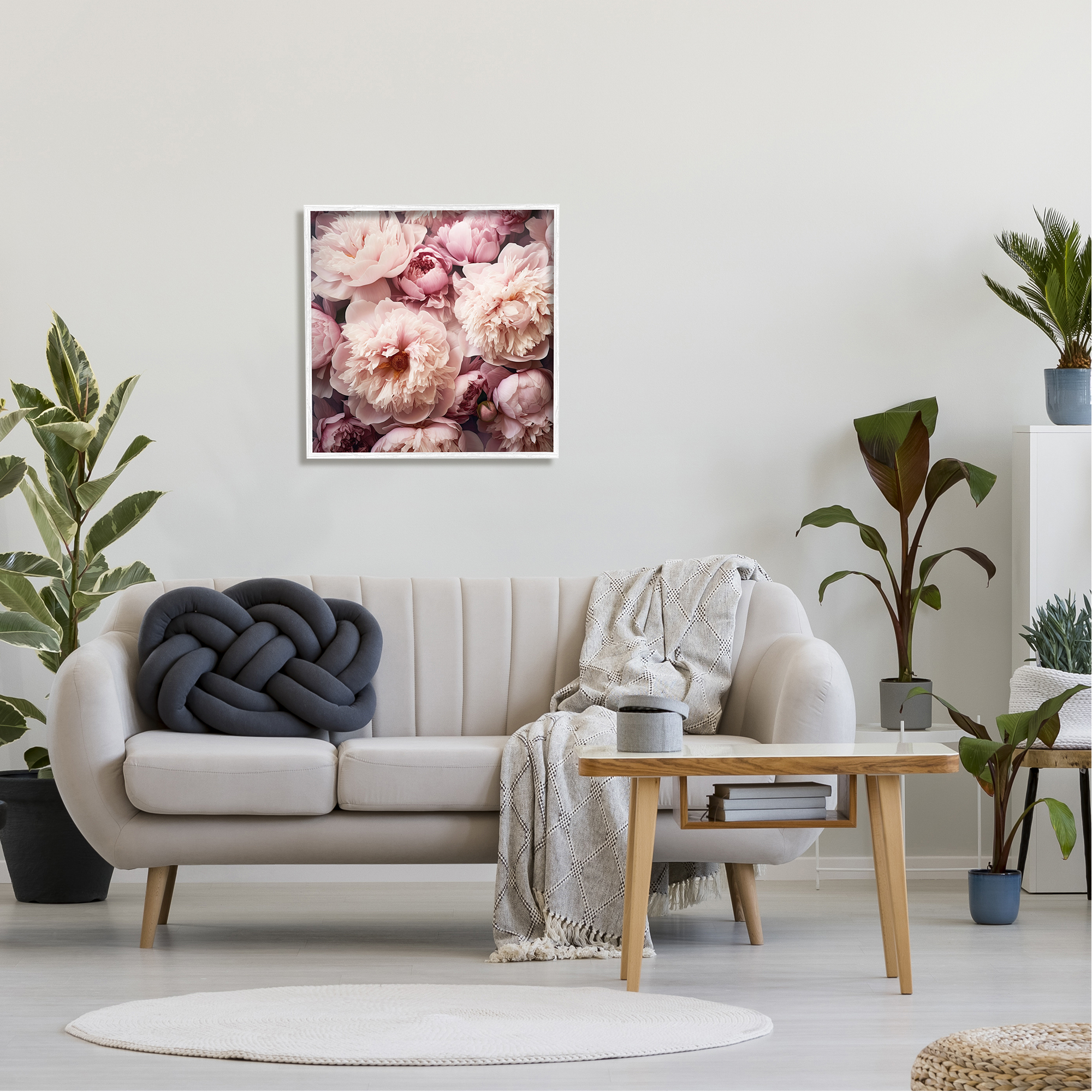 Stupell Industries Mixed Pink Floral Photography Botanical & Floral Photography White Framed Art Print Wall Art, 24 x 24