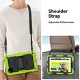 thumbnail image 5 of For Xiaomi Redmi Pad SE 8.7 inch 2024, 360 Rotating Shockproof Cover with Stand, Screen Protector, Shoulder Strap, Lime, 5 of 7