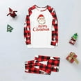 thumbnail image 5 of Xdegoge Family Christmas Pajamas Matching Sets 2 Piece Plaid Raglan Long Sleeve Tops and Pants Pjs Xmas Holiday Sleepwear Black Pajamas for Women Christmas Pajamas Plus Size Women, 5 of 7