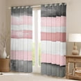 thumbnail image 2 of Castle Fairy Stripes Black Out Curtains,Minimalist Curtains Pack of 2 (42x63 Each), 2 of 6