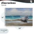 thumbnail image 4 of Stupell Industries Tropical Painterly Boat On The Shore Canvas Art, 24 x 16, by Cloverfield & Co., 4 of 8