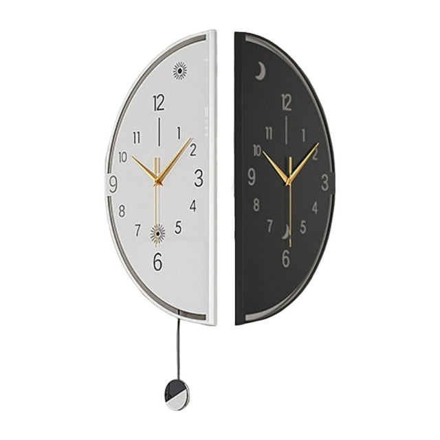 Decoración de pared de reloj de pared de esquina de doble cara, reloj decorativo simple, minimalista, elegante moderno para l comedor para Ronda grande