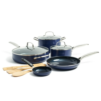Blue Diamond, Blue Limited Edition 11-Piece Nonstick Ceramic Cookware Set