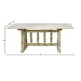 thumbnail image 2 of Montana Collection Trestle Based Dining Table, Clear Lacquer Finish, 2 of 4