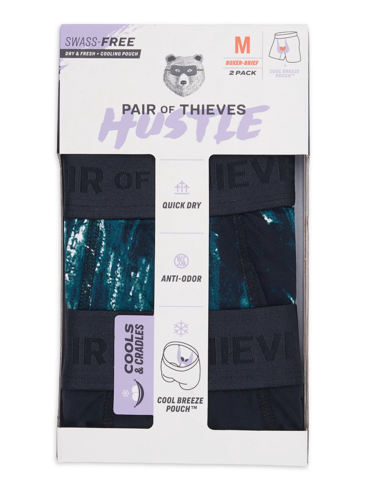 Pair of Thieves Hustle Boxer Briefs, 2-Pack, Abstract