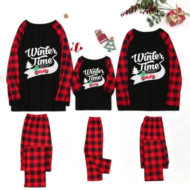 Pijamas navideños para niños, ropa de dormir de algodón de manga larga, venta al por mayor