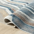 thumbnail image 2 of Ox Bay Wesley 7'9" x 9'9", Blue/Beige Stripe Washable Indoor Area Rug by Evette Rios, 2 of 8