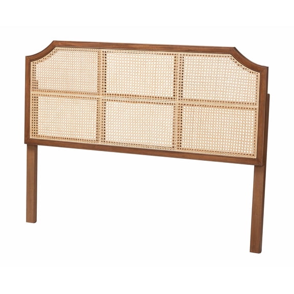 Baxton Studio Hermine Bamboo Woven Headboard Wood Backrest Panel Queen Size