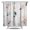 White-306, variant on Coastal Paradise Tropical Sunset Palm Tree Shower Curtain, Waterproof Polyester, Machine Washable, Hooks Included, Hawaiian Island Classic Boho Bathroom Accessory