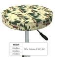 thumbnail image 4 of Disketp Camping Caravan 1 Funda Redonda para Taburete, Funda de Cojín para Silla de Bar Suave y Elástica-13 inch, 4 of 7